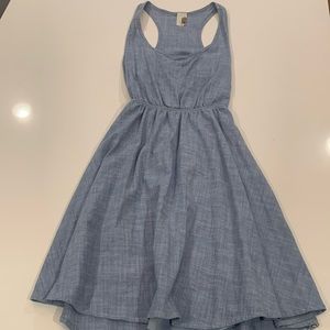 Ladies jean halter top open back summer dress